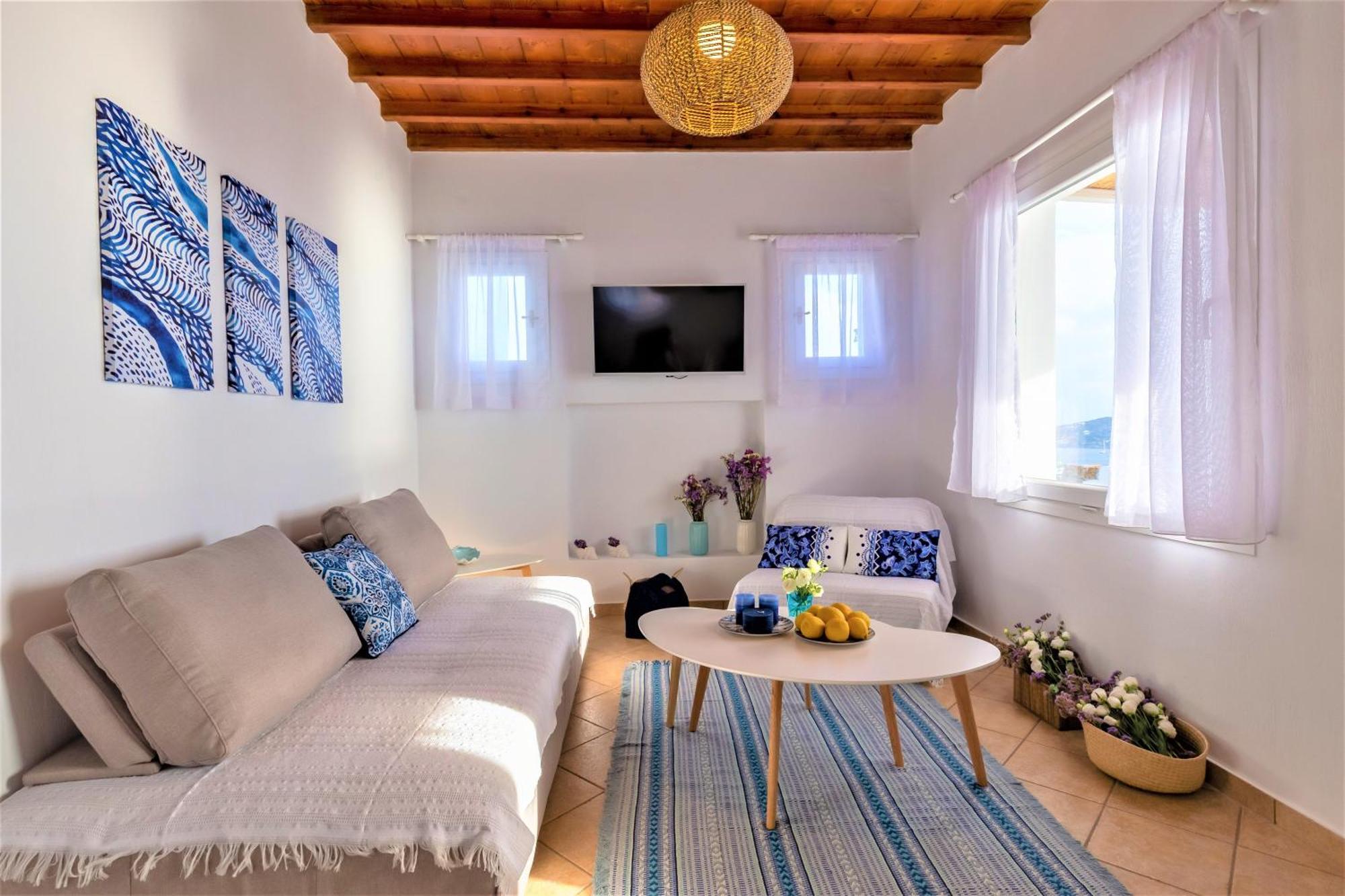 Apartamento Sugar Blue Mykonos Town Habitación foto
